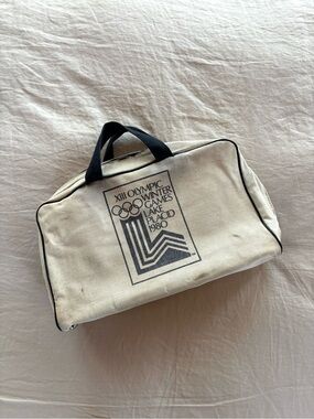 Vintage 1980 Olympic Winter Games Duffel